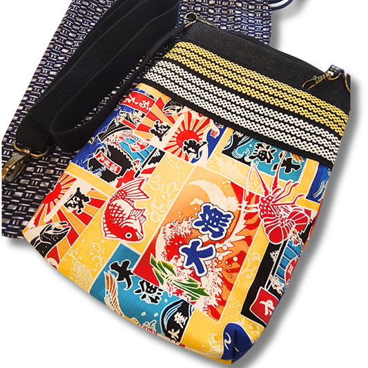 Hanpu Canvas Shoulder Bag (Tairyo-Bata)