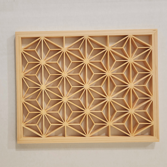 Kumikoページ Kumiko Wood Panel - Asa no Ha – Nagomi & Co