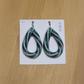 Mino Ware Ceramic Earrings - Drop (Lime)