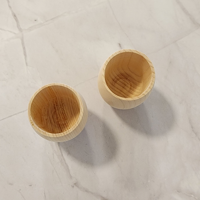 Hinoki Cypress Sake Cup Set