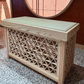 Kumiko Panel Bench Chair