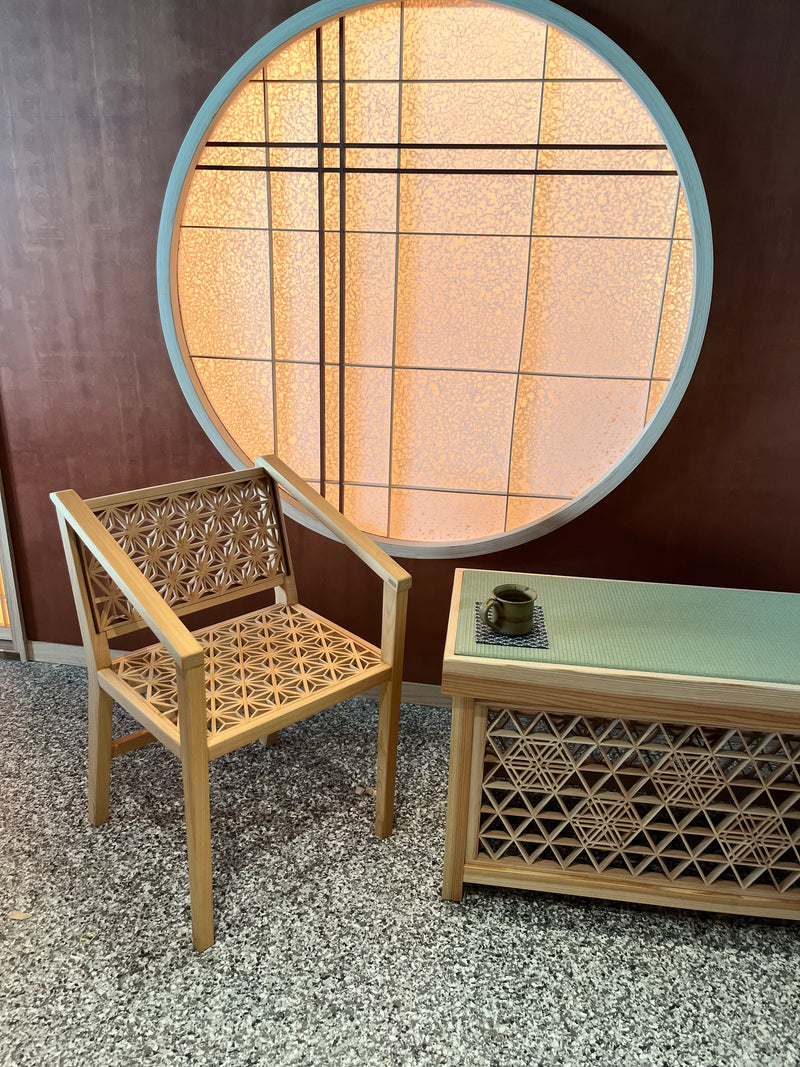 Kumiko Panel Armchair