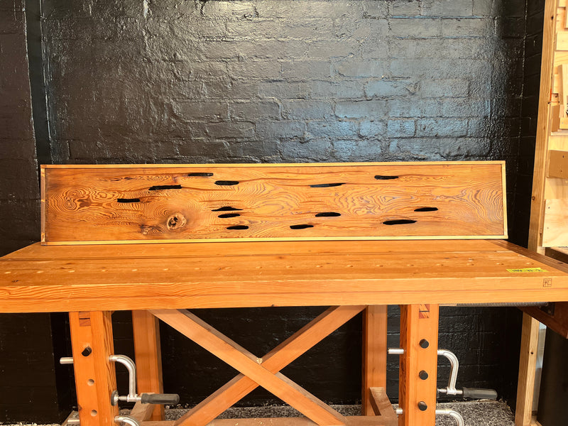 Vintage Japanese Ranma Transom — Special Wood Yakusugi