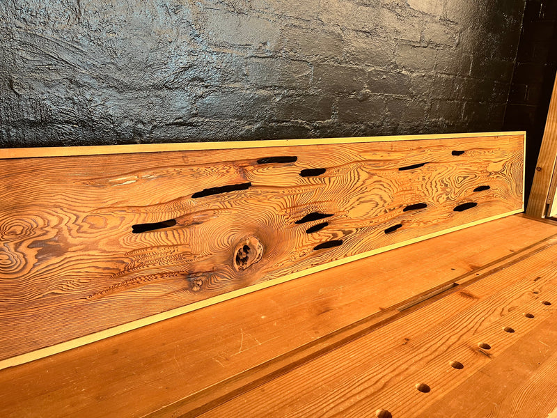 Vintage Japanese Ranma Transom — Special Wood Yakusugi