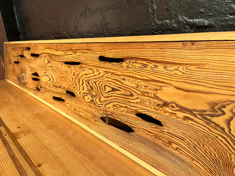 Vintage Japanese Ranma Transom — Special Wood Yakusugi