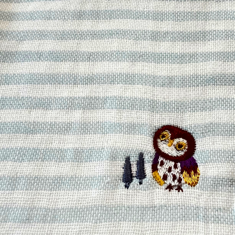 Imabari Hand Towel (Wonders of Japan) - Owl (Fukurou)